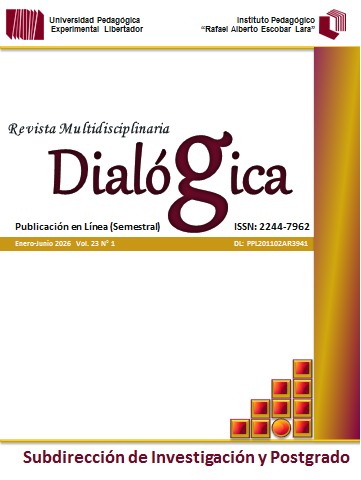 					Ver Vol. 23 Núm. 1 (2026): Dialógica, Revista Multidisciplinaria Enero-Junio 2026, Vol. 23 Nº 1.
				